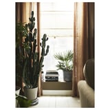 KLOTLÖNN Vaso c/prato, interior/exterior/cinz/bege, 24 cm