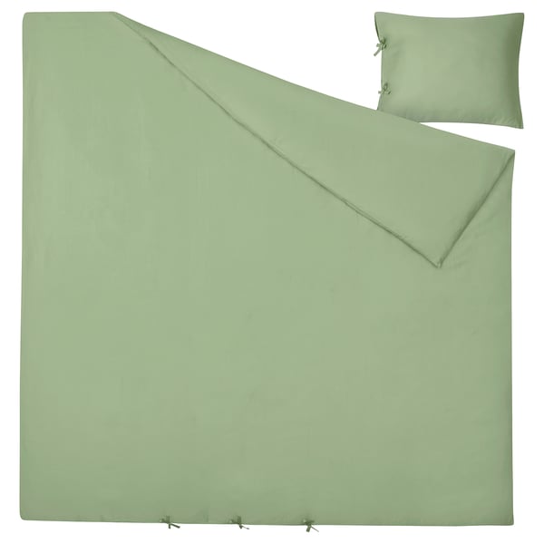 KRITSUGA: conjunto de colcha de liocel verde, suave e sedoso, tecido de cetim.