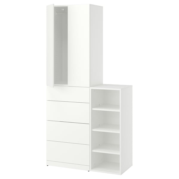 LASTARE Combinação de arrumação, branco, 100x42x200 cm