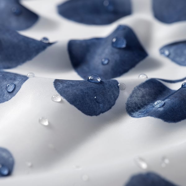 LÖJTNANT Cortina de duche, azul, 180x200 cm