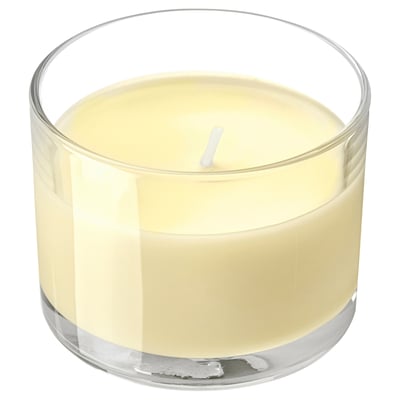 LOTSFÅGEL Vela perfumada em copo, flores de plantas cítricas amarelo claro, 20 h