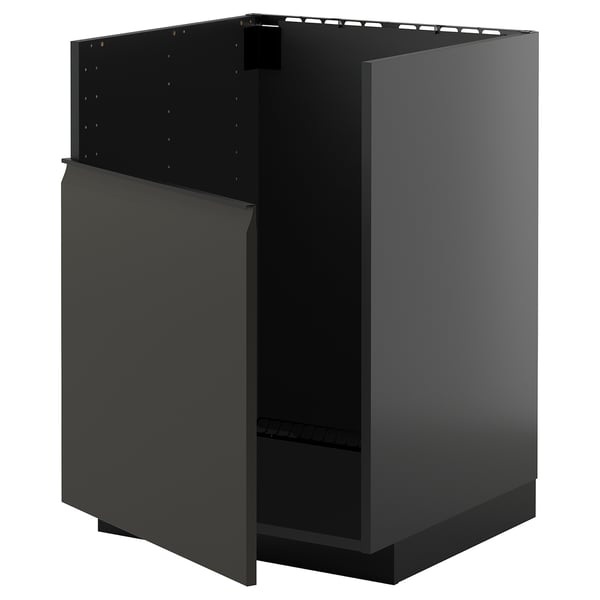 METOD Arm bx p/ TALLSJÖN lv-lç, preto-cinzento/Upplöv antracite mate, 60x60 cm