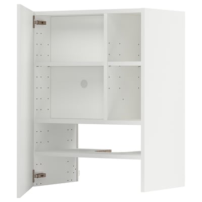 Móvel de cozinha METOD branco, design moderno, prateleiras reguláveis, 2 portas, forma quadrada.