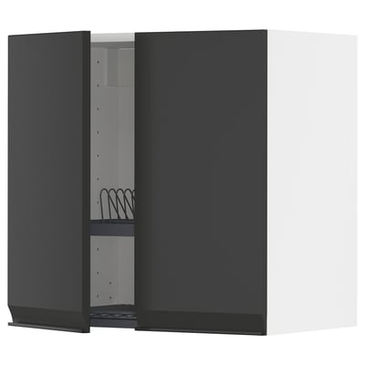 METOD armário de cozinha quadrado moderno preto