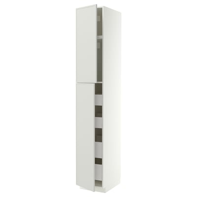 METOD / MAXIMERA Ar alt 2pt/4gv, branco/Aspudden cinz clr, 40x60x240 cm