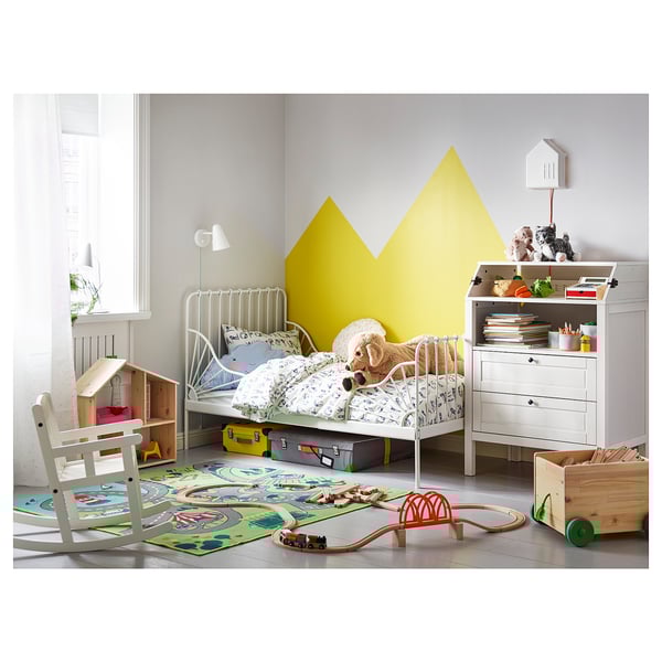 IKEA MINNEN Estrut cama ext c/estrado ripas