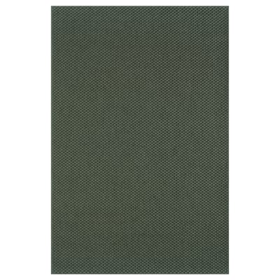 Tapete MORUM, verde escuro, retangular, padrão geométrico.