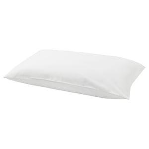 Almofada de algodão branco NORDRUTA, forma retangular, design suave.