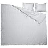 Roupa de cama PILTANDVINGE, cinza, poliéster reciclado e viscose, quadrado, fecho de envelope.
