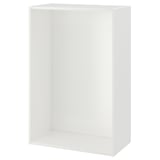 Módulo de arrumação PLATSA branco, minimalista e modular. Forma retangular com um design elegante e moderno, feito de materiais reciclados.