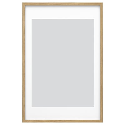Estrutura RÖDALM, madeira clara, retangular, com tapete de arte cinzento, design moderno.