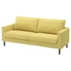 Sofá de tecido amarelo, SALTSJÖBADEN, design moderno, suportável e macio, fácil de limpar.