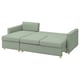SALTSJÖBADEN Sofá-cama 3lg c/chaise longue, Gunnared verde claro
