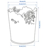 SAMVERKA Vaso, branco, 9 cm