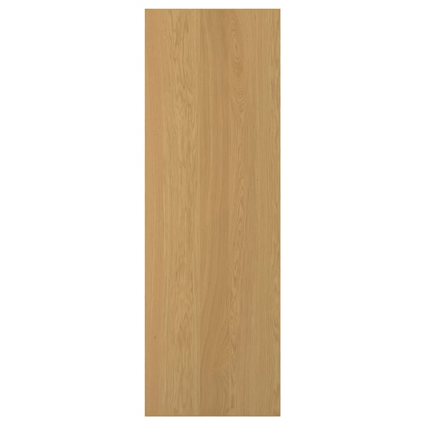 Porta SINARP de carvalho natural com borda lisa e construção robusta.