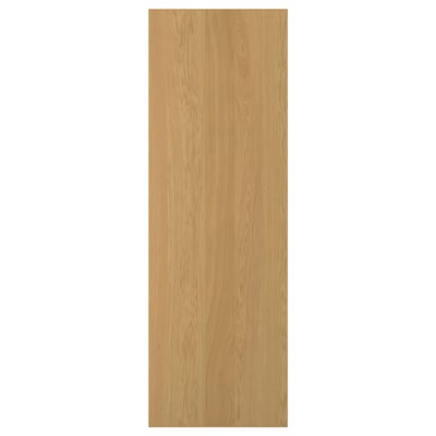 Porta SINARP de carvalho natural com borda lisa e construção robusta.