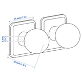 Ilustração com medidas para o produto: SÖRBYN.