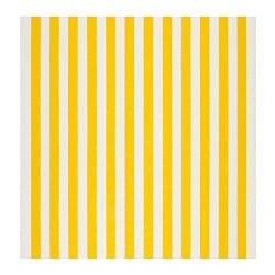 SOFIA tecido a metro, &agrave;s riscas largas, branco/amarelo