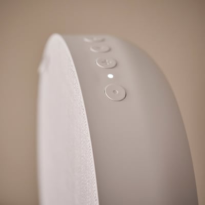 SOLSKYDD Coluna bluetooth, branco, 29 cm