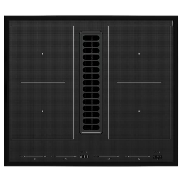 TÄCKNAN Placa ind/exaus int c/kit recirc, IKEA 500+/preto
