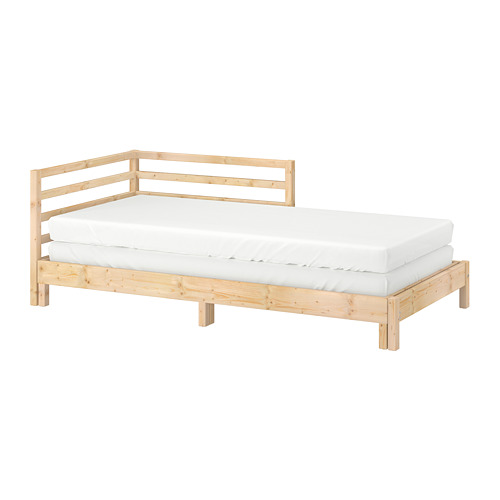 TARVA Cama indiv/dupl c/2 colchões pinho/Husvika firme IKEA