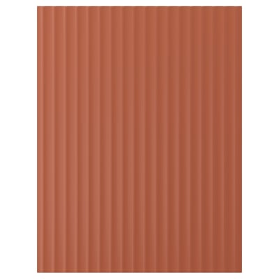 TERRSJÖ Painel lateral, verm acastanhado padrão de ondas, 62x80 cm