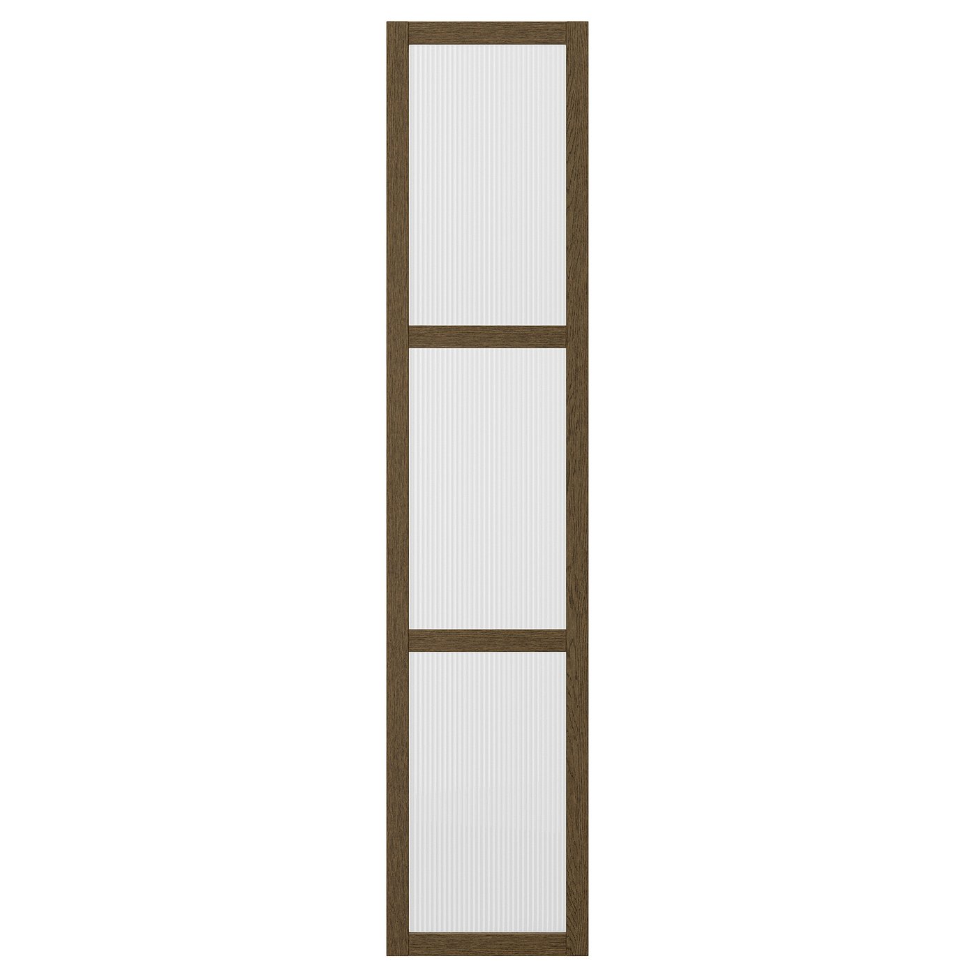 TONSTAD porta c/dobradiças, chapa de carvalho/vidro, 50x195 cm - IKEA