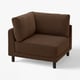Sofá de canto castanho UPPÅKRA, design acolhedor - perfeito para relaxar em família.