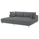 UPPÅKRA Sofá modular 3 lugares, c/chaise longues/Johanneshov cinz esc