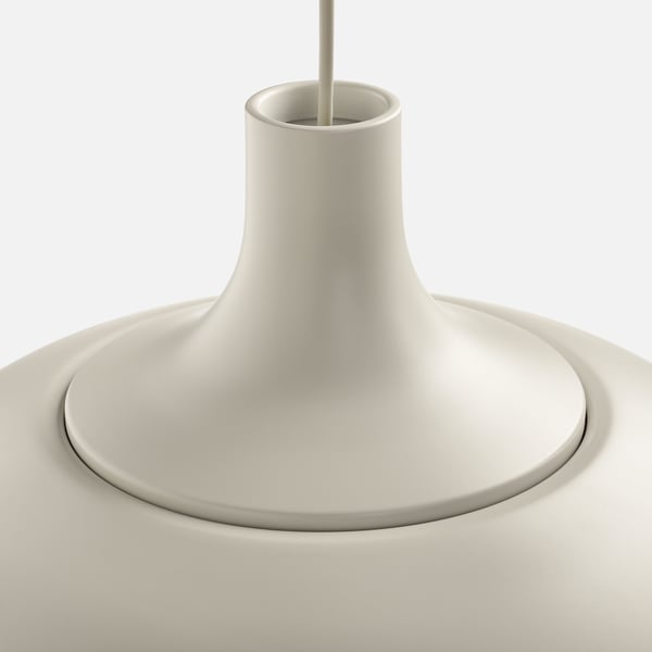 Lâmpada pendente moderna e elegante com acabamento fosco e liso; design minimalista, fornece luz suave.