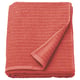 Toalha VÅGSJÖN laranja brilhante, dobrada, 100% algodão, textura macia, absorvente, nervurada.