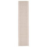 Caminho de mesa VÅRARV bege, retangular, mistura de algodão e juta texturizada, borlas subtis, estilo tradicional.