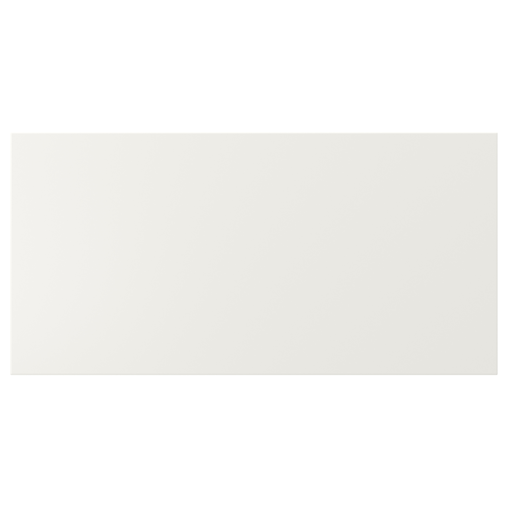 Armário de cozinha retangular branco VEDDINGE, design liso e plano, estilo moderno.