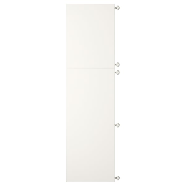 Armário VEDDINGE branco. Portas quadradas, painéis de fibra com tinta de poliuretano.