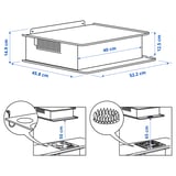 Ilustração com medidas para o produto: VIGGBO.