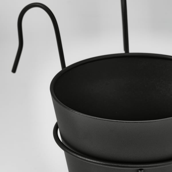 VITLÖK Vaso c/suporte, interior/exterior/antracite, 15 cm