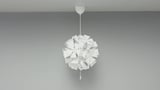RAMSELE Pendant lamp, geometric/white, 43 cm