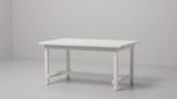 NORDVIKEN Extendable table, white, 152/223x95 cm