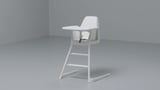 LANGUR Junior/highchair with tray, white