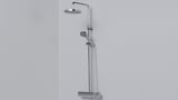 BROGRUND Shower set with thermostatic mixer, chrome-plated