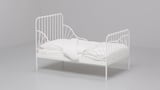 MINNEN Extendable bed, white, 80x200 cm