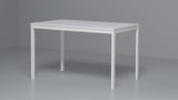 VIHALS Extendable table, white, 84/120x74 cm