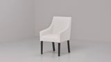 SAKARIAS Chair frame with armrests, black