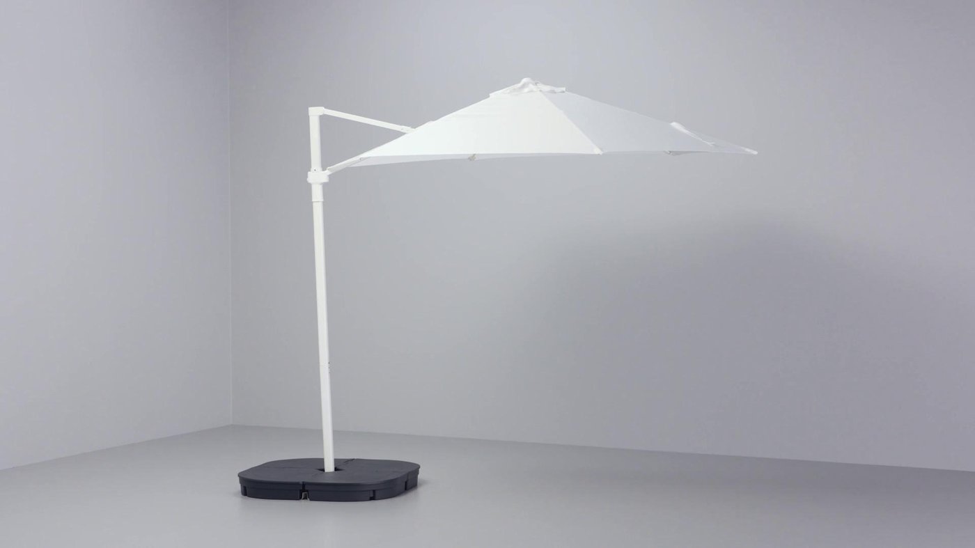 HÖGÖN ホーゴーン ハンギングパラソル, グレー, 270 cm - IKEA