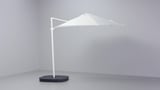 HÖGÖN Umbrella, hanging, white, 106 1/4 "