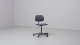 BLECKBERGET Swivel chair, Idekulla dark gray