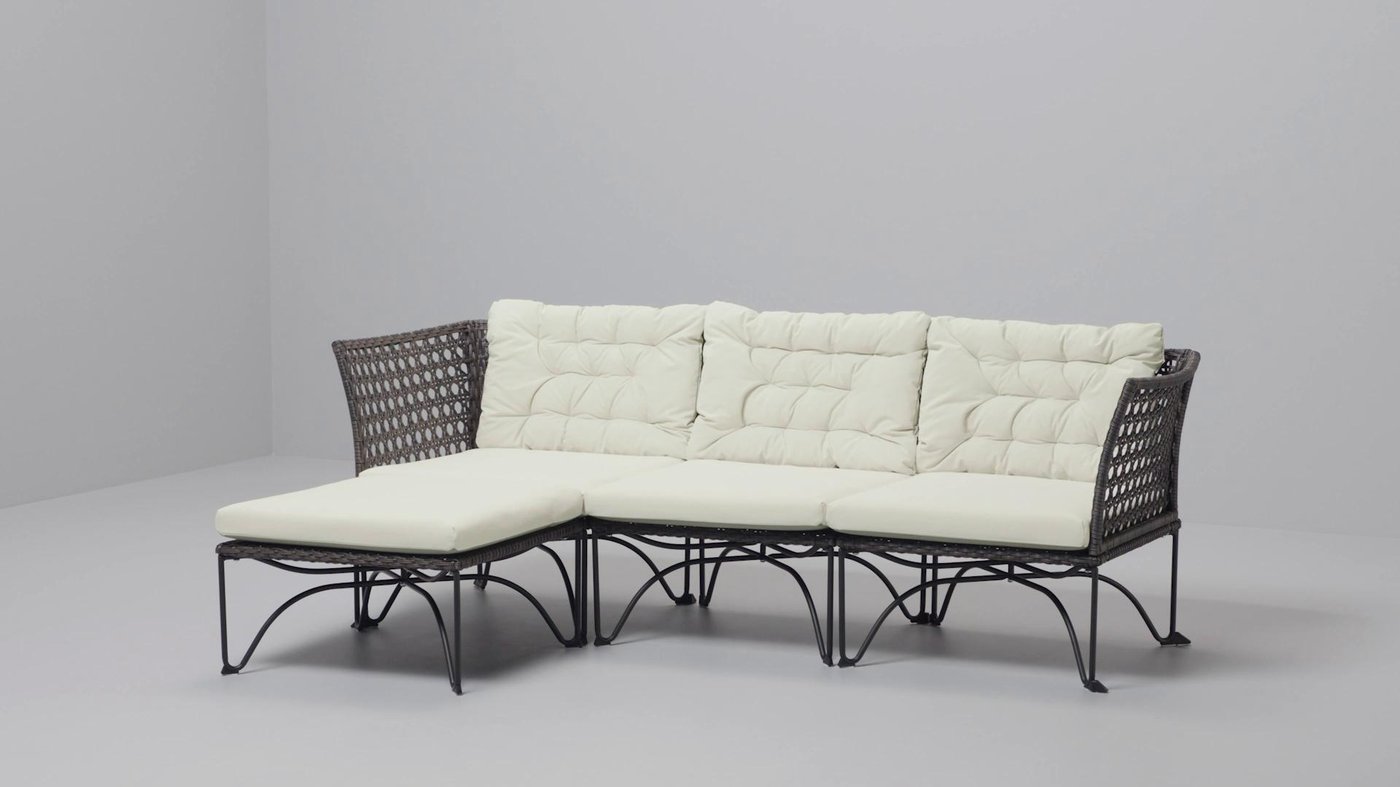 IKEA JUTHOLMEN ユトホルメン 屋外用 ソファ 椅子 良品 (FA04)