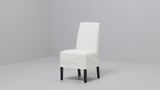 BERGMUND Chair w medium long cover, oak effect/Inseros white