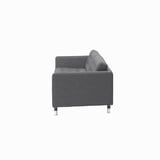 LANDSKRONA 3er-Sofa, Gunnared dunkelgrau/Metall