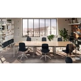 TOMMARYD Table, white stained oak veneer/anthracite, 130x70 cm
